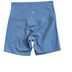 lululemon athletica Blue High-Rise Athletic Bike Shorts